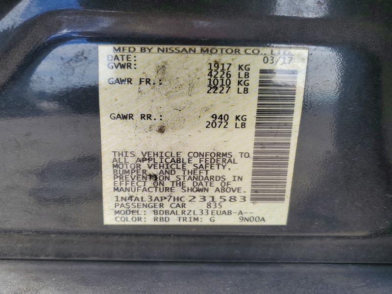 2017 Nissan Altima 2.5