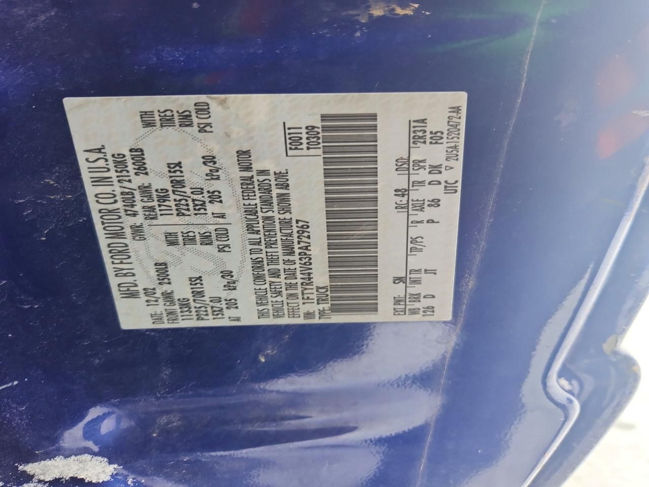 2003 Ford Ranger Super cab