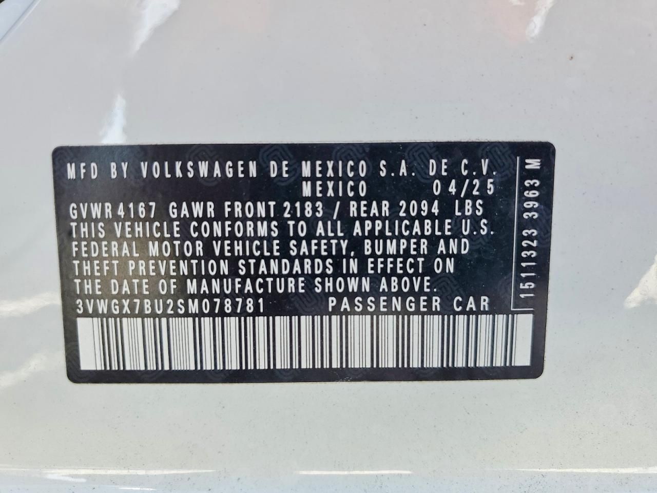 2025 Volkswagen Jetta sel