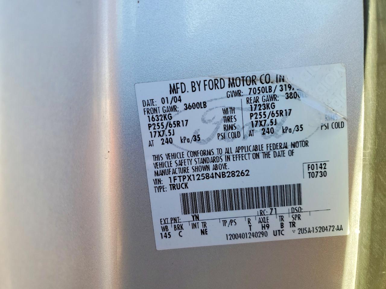 2004 Ford F150