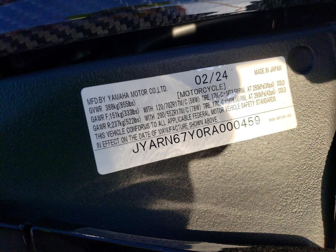 2024 Yamaha YZFR1M C