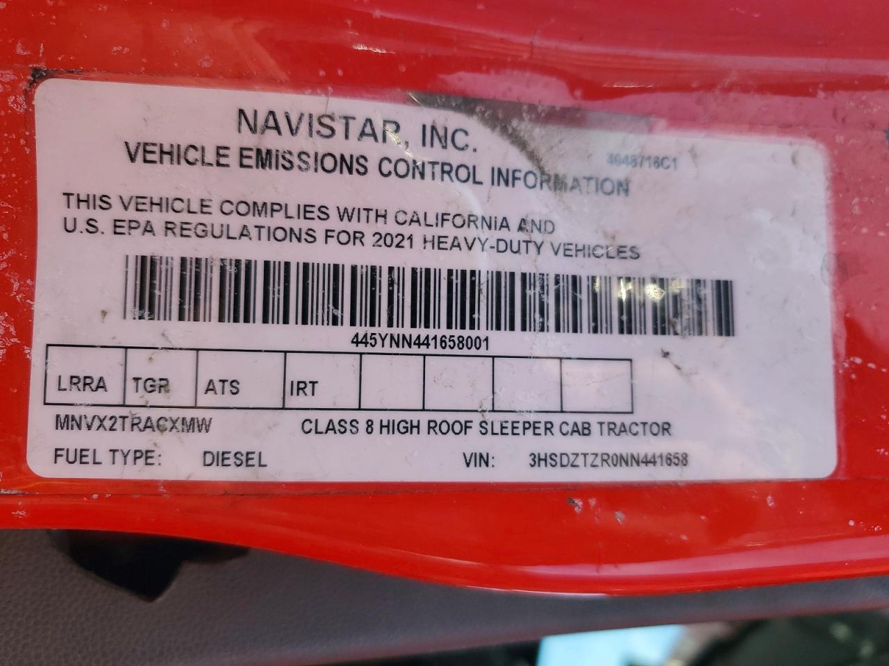 2022 International LT625 Semi Truck