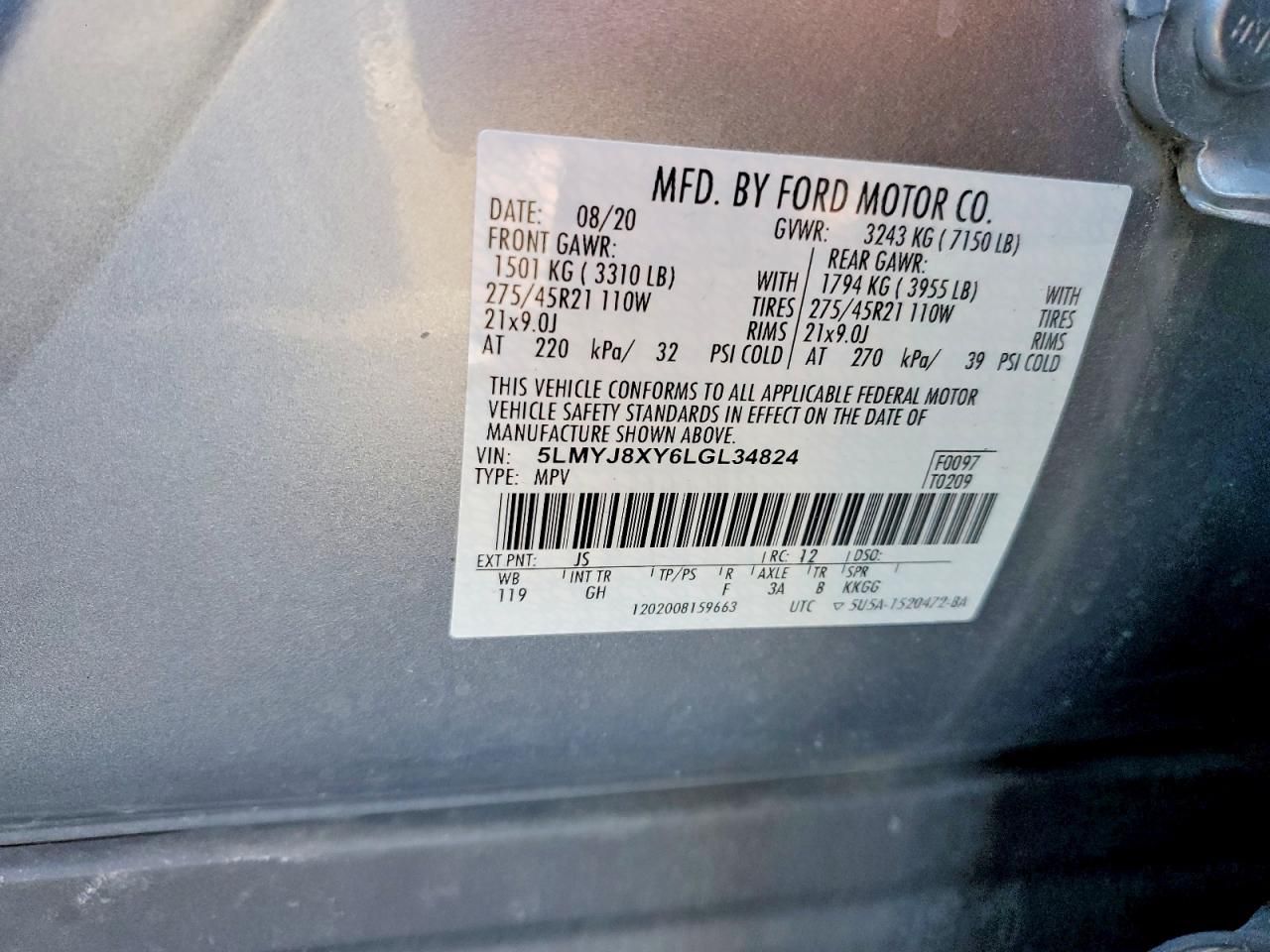 2020 Lincoln Aviator Grand Touring