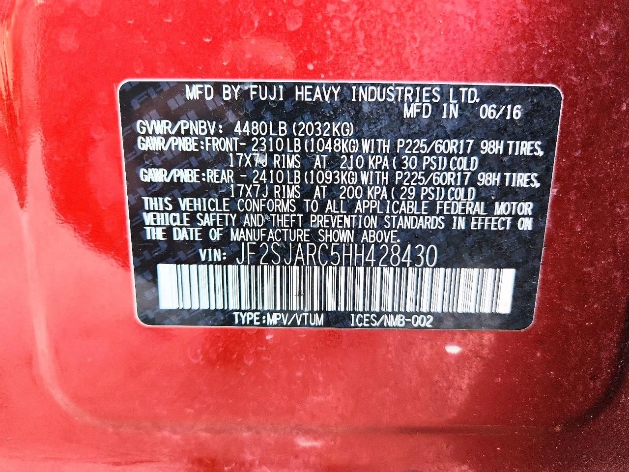 2017 Subaru Forester 2.5i Limited