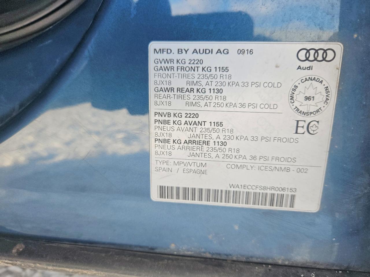 2017 Audi Q3 Premium