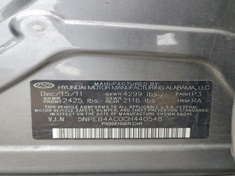 2012 Hyundai Sonata gls
