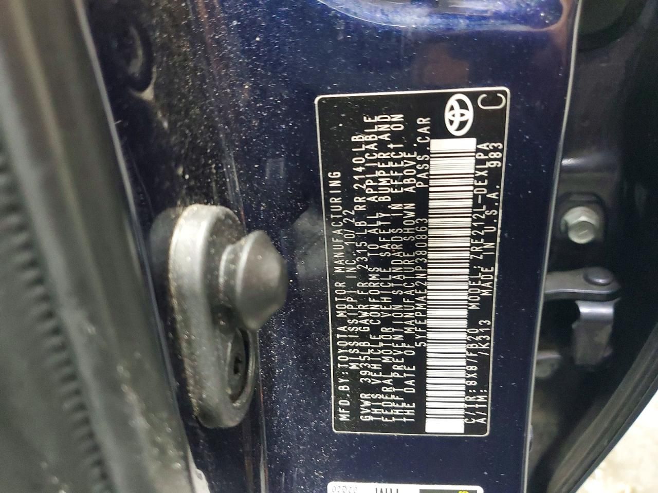 2022 Toyota Corolla le