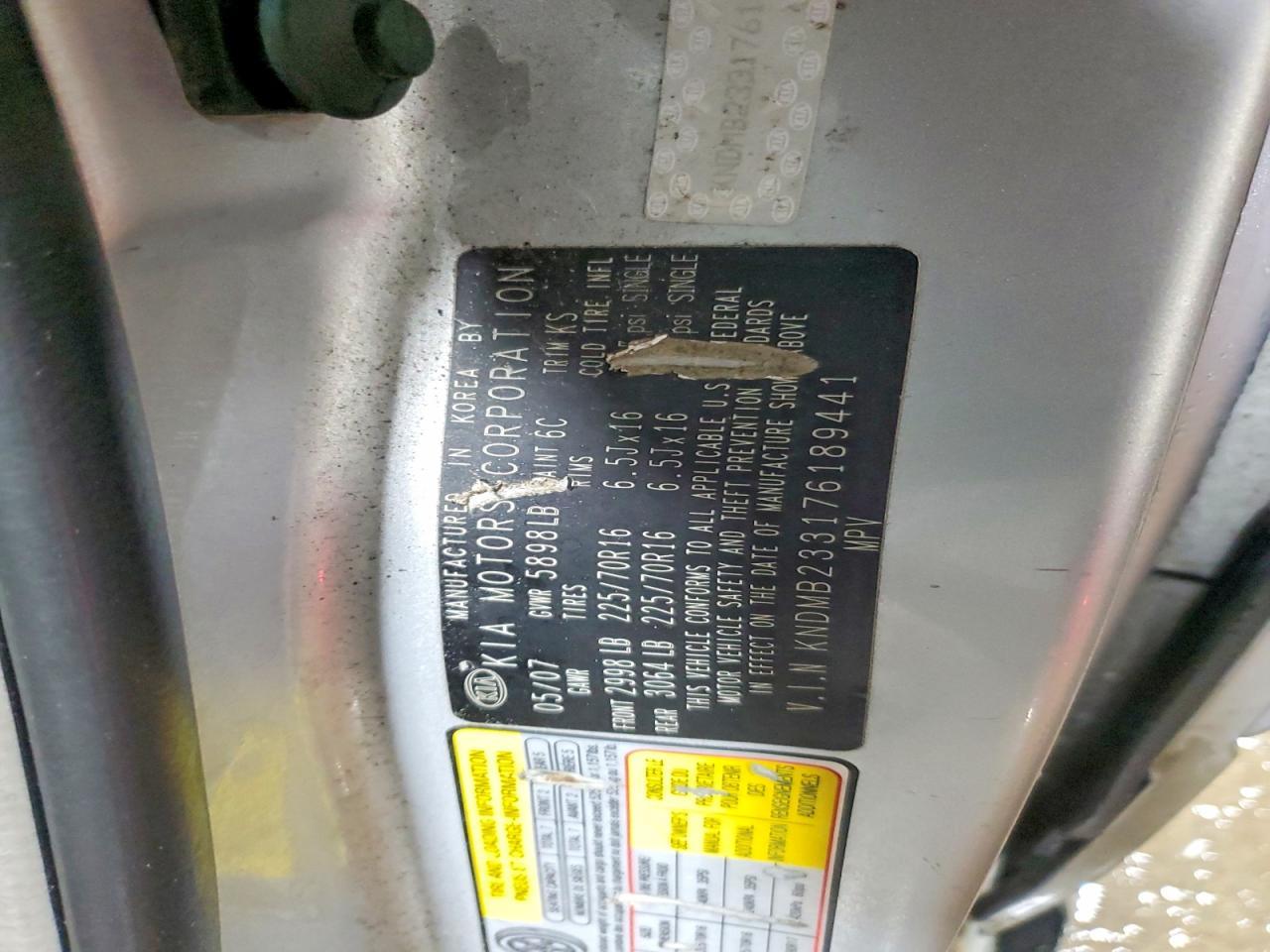 2007 KIA Sedona ex