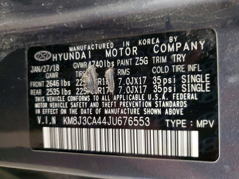 2018 Hyundai Tucson sel