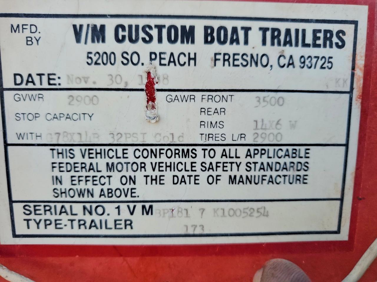 1989 Sunbird Corsair Boat