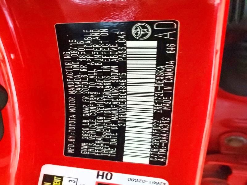 2016 Toyota Corolla l