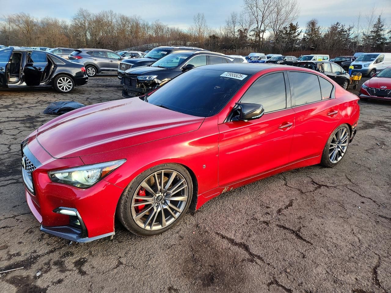 2018 Infiniti Q50 red Sport 400