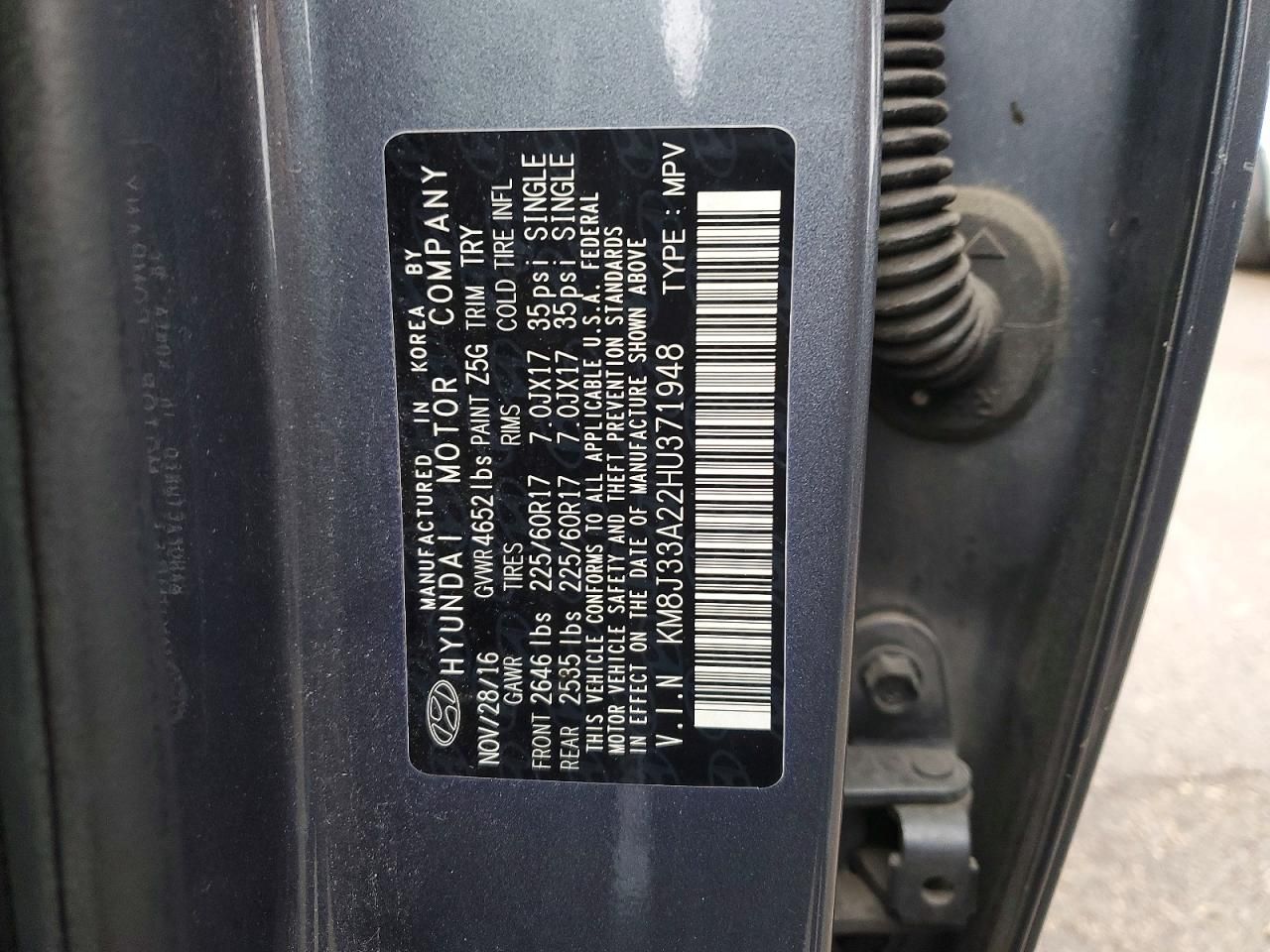 2017 Hyundai Tucson Limited