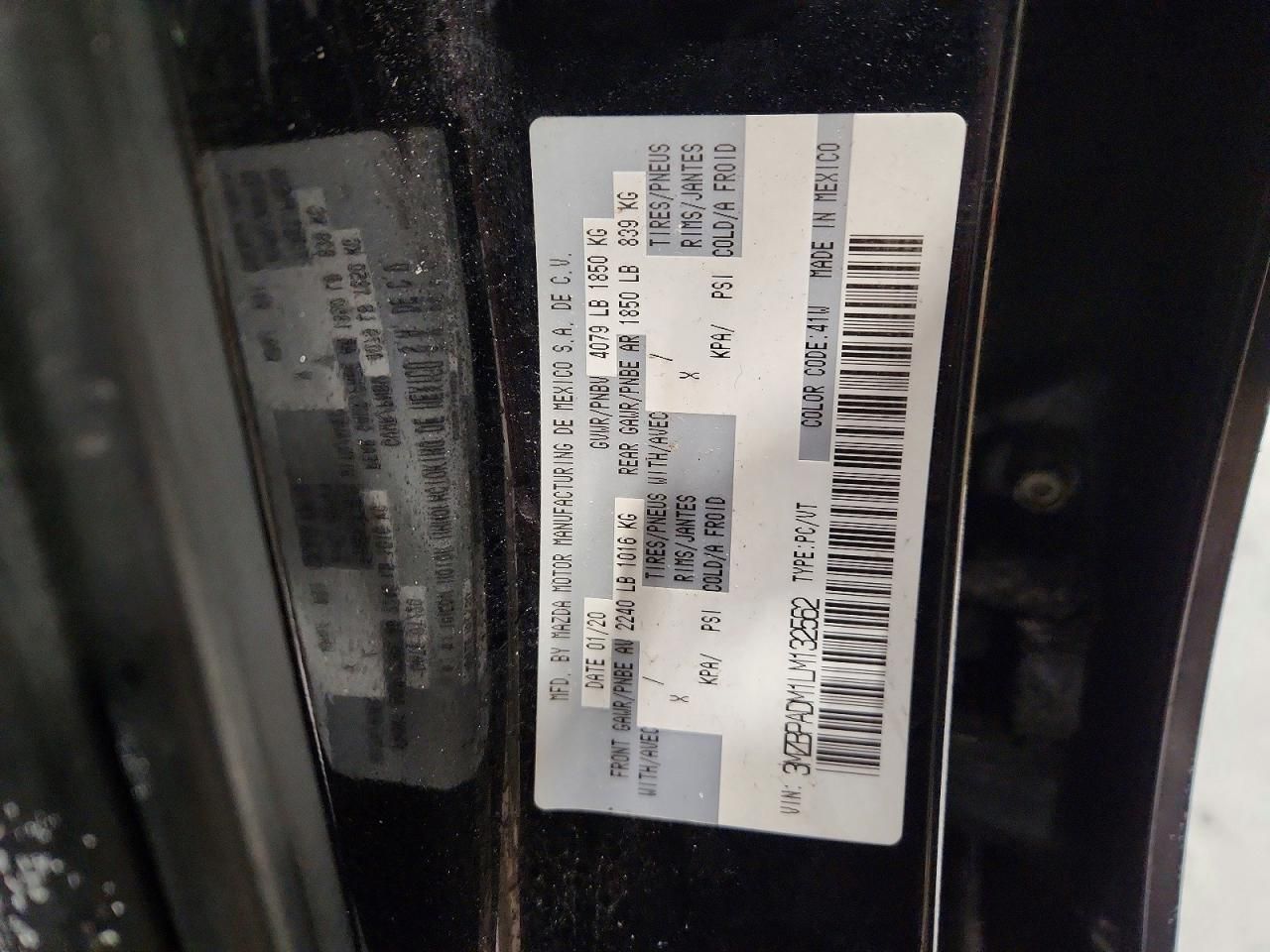 2020 Mazda 3 Preferred