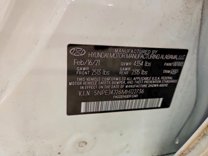 2021 Hyundai Sonata sel Plus