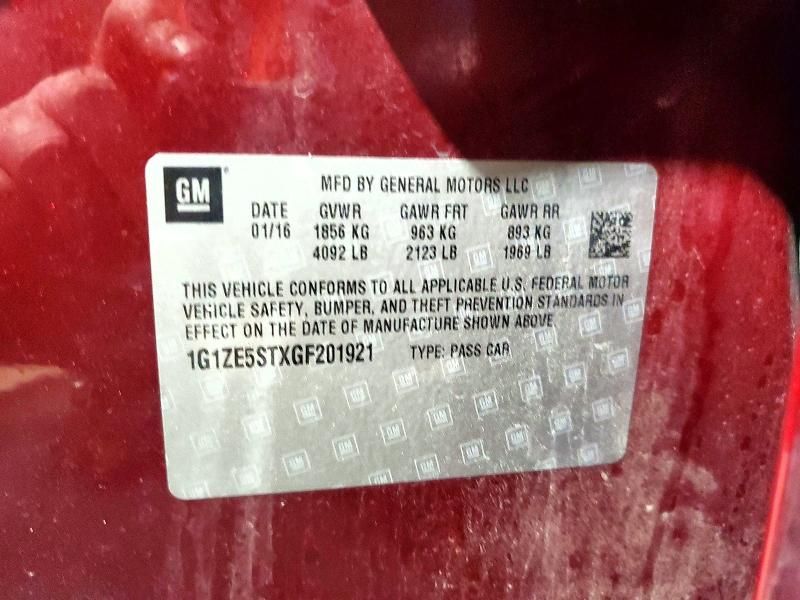 2016 Chevrolet Malibu lt