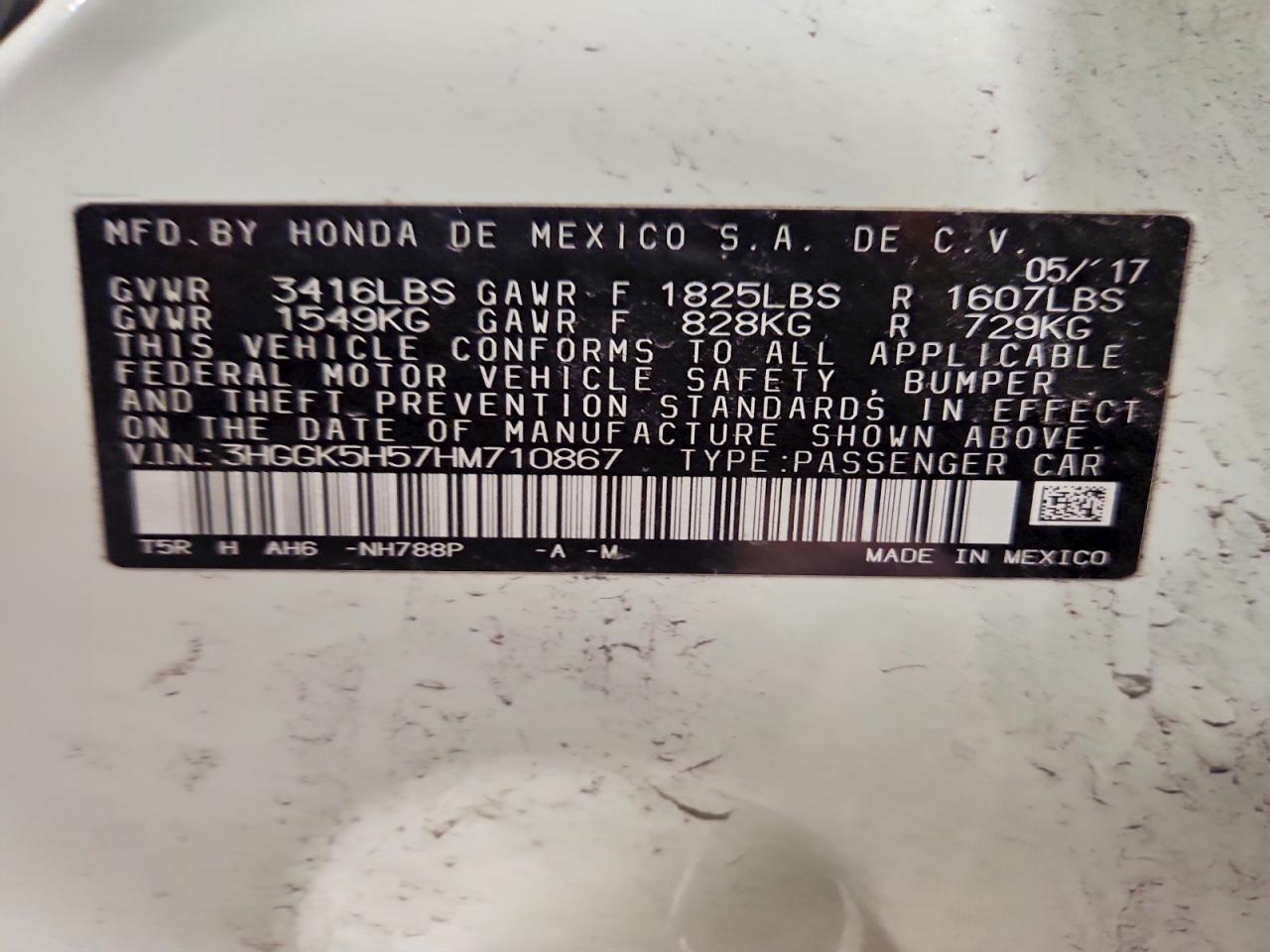 2017 Honda Fit lx