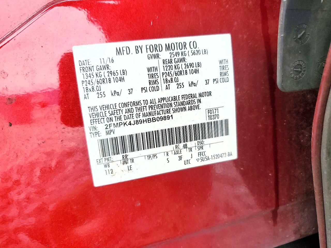 2017 Ford Edge sel