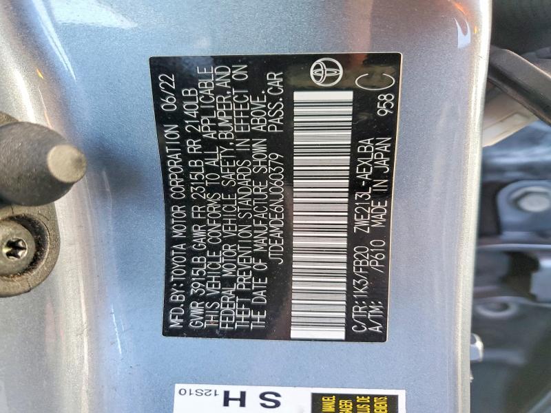 2022 Toyota Corolla le