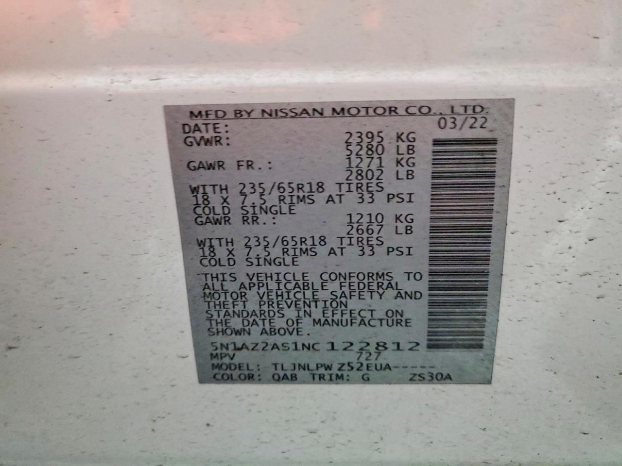 2022 Nissan Murano s