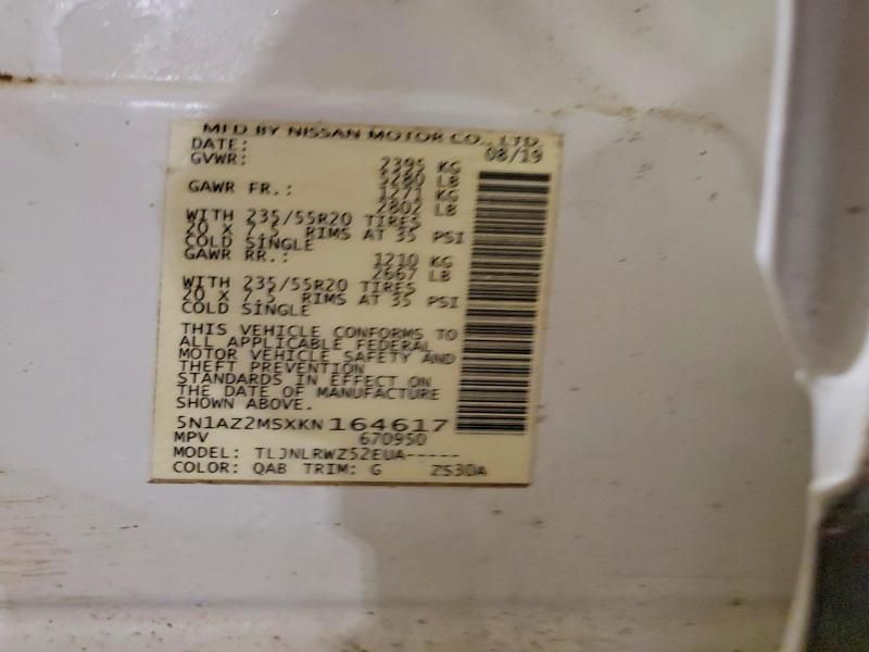 2019 Nissan Murano s