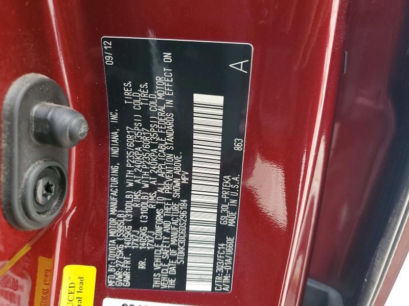 2013 Toyota Sienna le