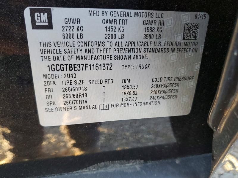 2015 Chevrolet Colorado lt