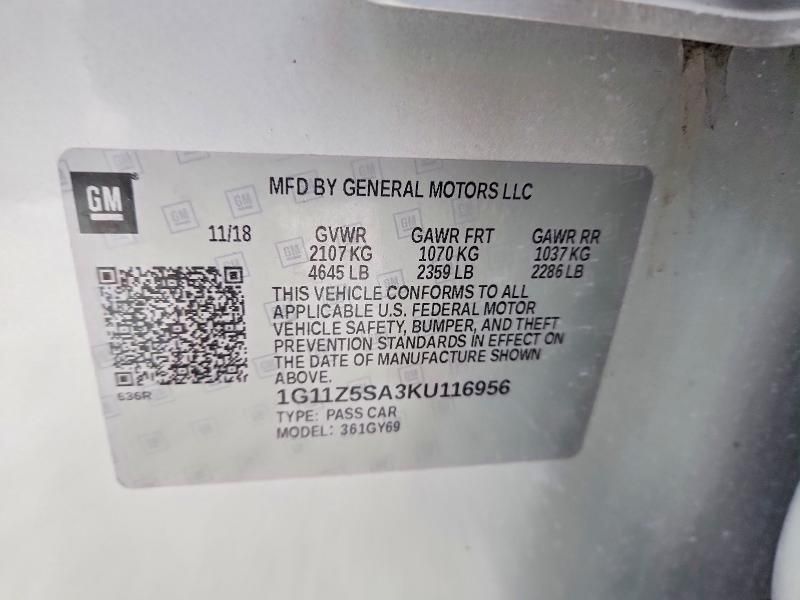 2019 Chevrolet Impala lt