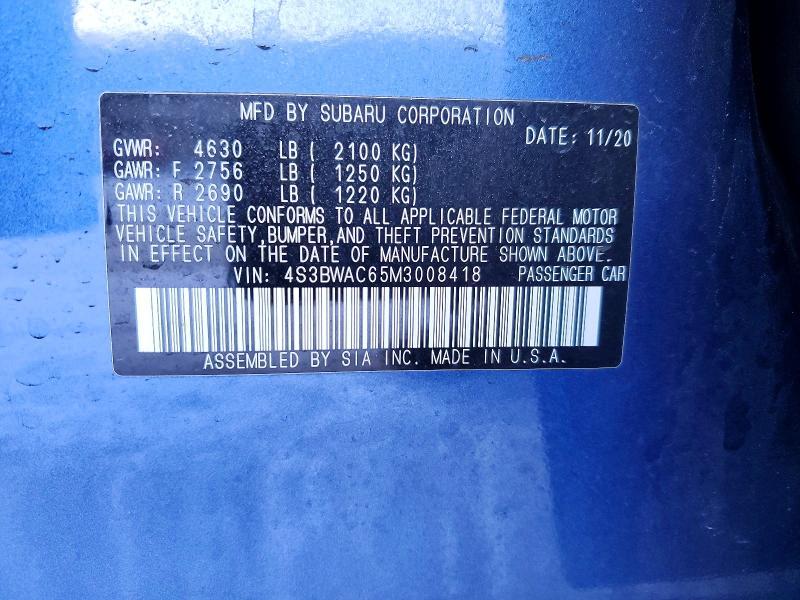 2021 Subaru Legacy Premium