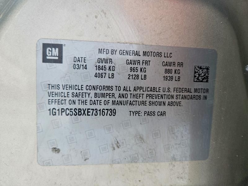 2014 Chevrolet Cruze lt