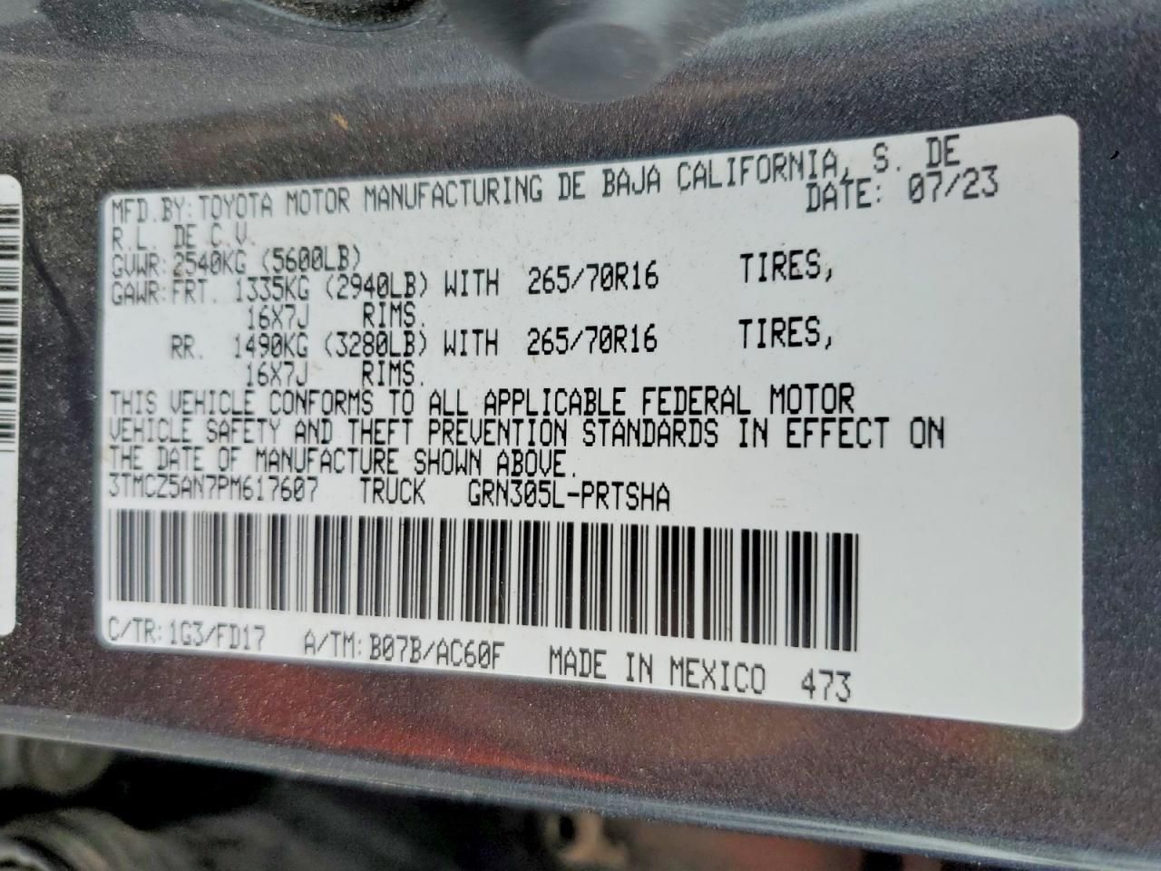 2023 Toyota Tacoma Double cab