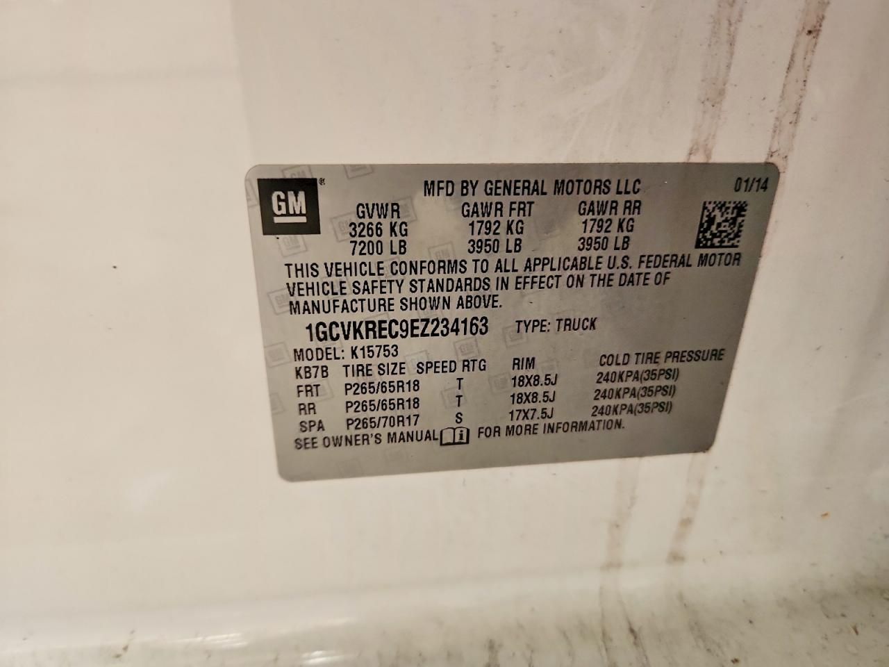 2014 Chevrolet Silverado K1500 lt