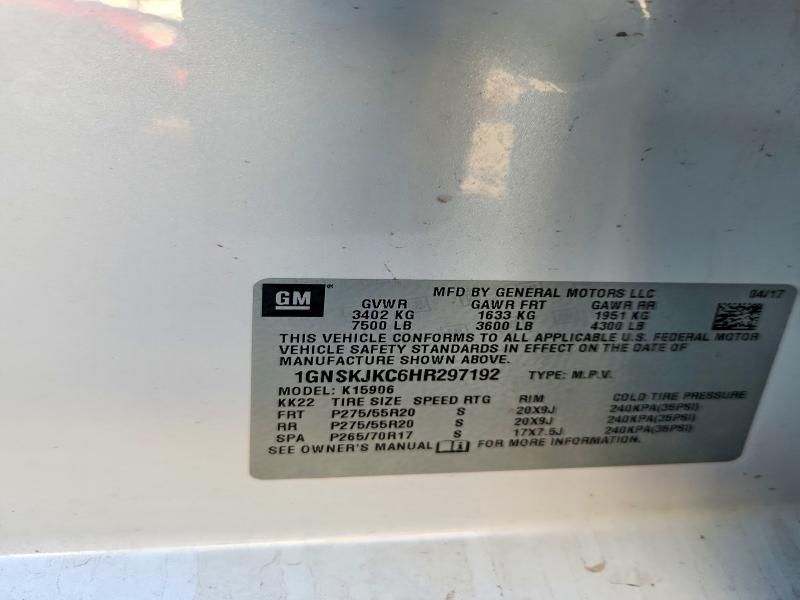 2017 Chevrolet Suburban K1500 Premier