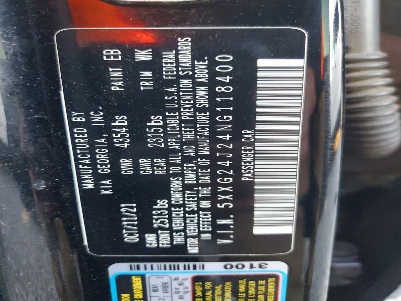 2022 KIA K5 lx