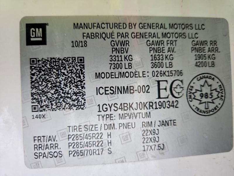 2019 Cadillac Escalade Luxury