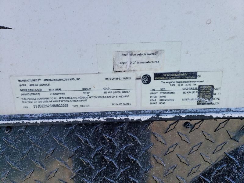 2022 AME 2022 ICE ICE Castle Fish Hous