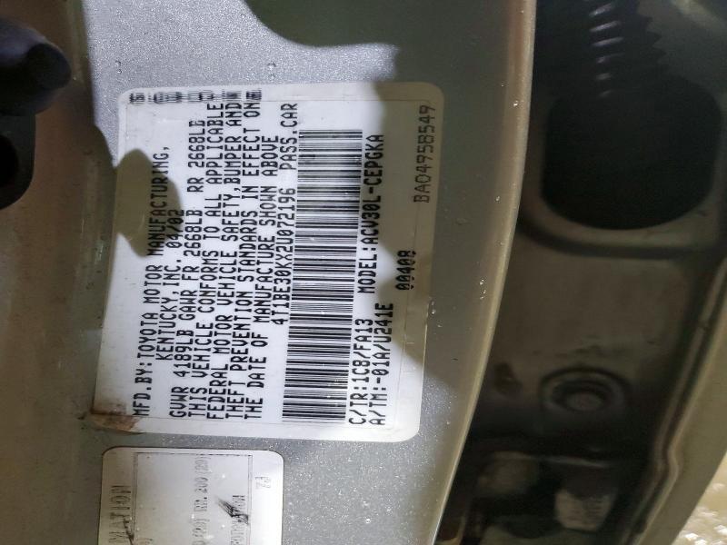 2002 Toyota Camry le