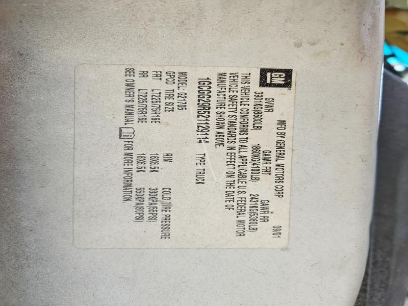 2002 Chevrolet Express G2500 Utility / Service Van