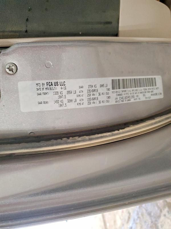 2017 Chrysler Pacifica Touring l