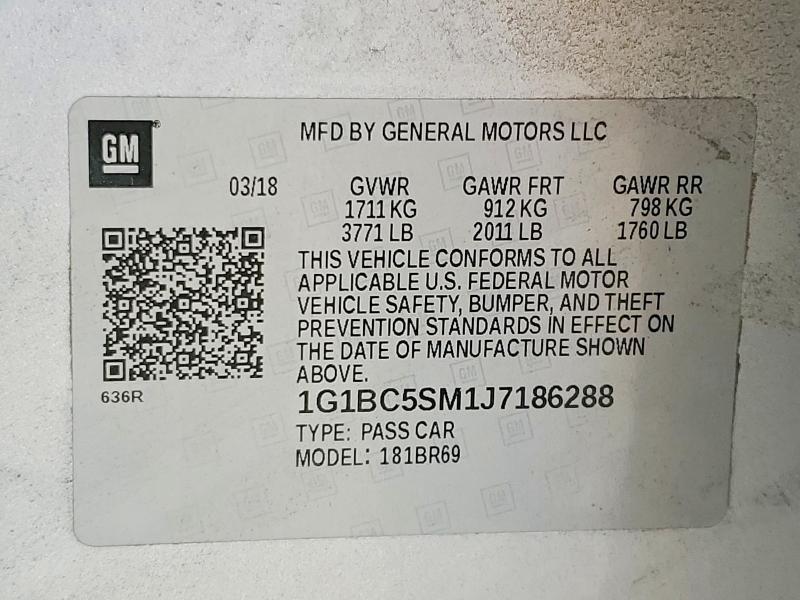 2018 Chevrolet Cruze ls