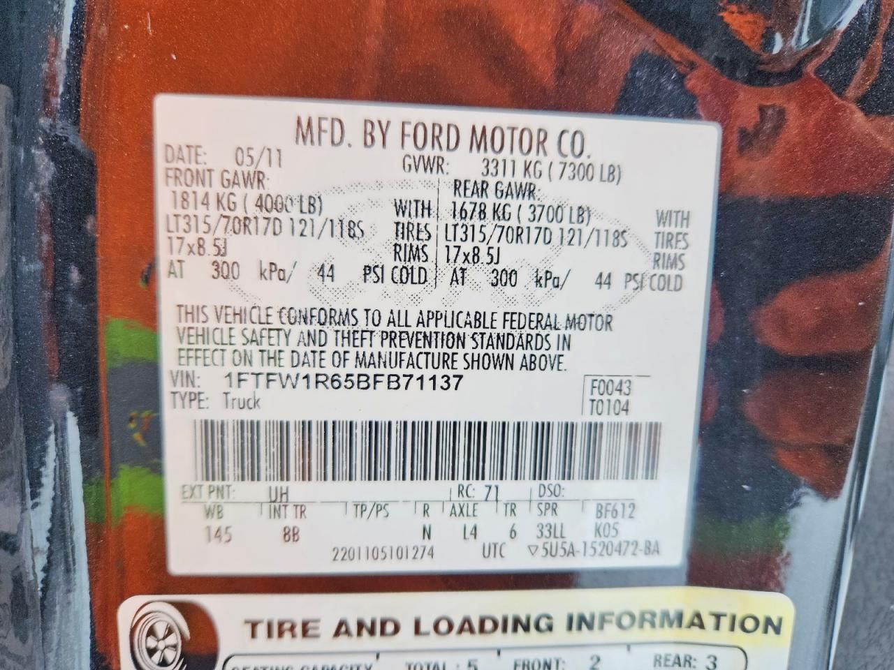 2011 Ford F150 SVT Raptor