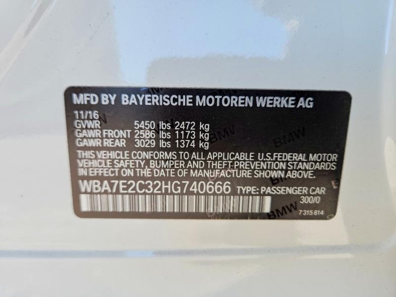 2017 BMW 740 i
