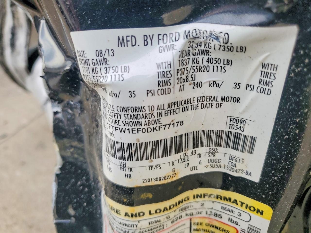 2013 Ford F150 Supercrew