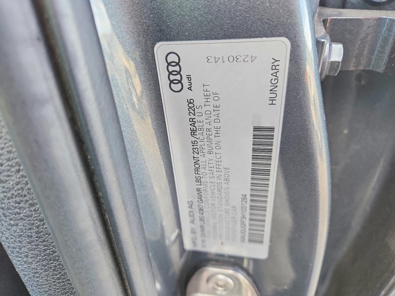 2017 Audi A3 Premium Plus