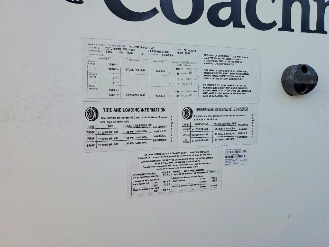 2020 Coachmen 248TBG