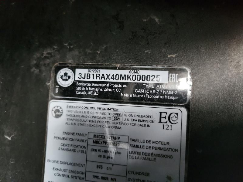 2021 Can-Am Commander-utility Vehicle