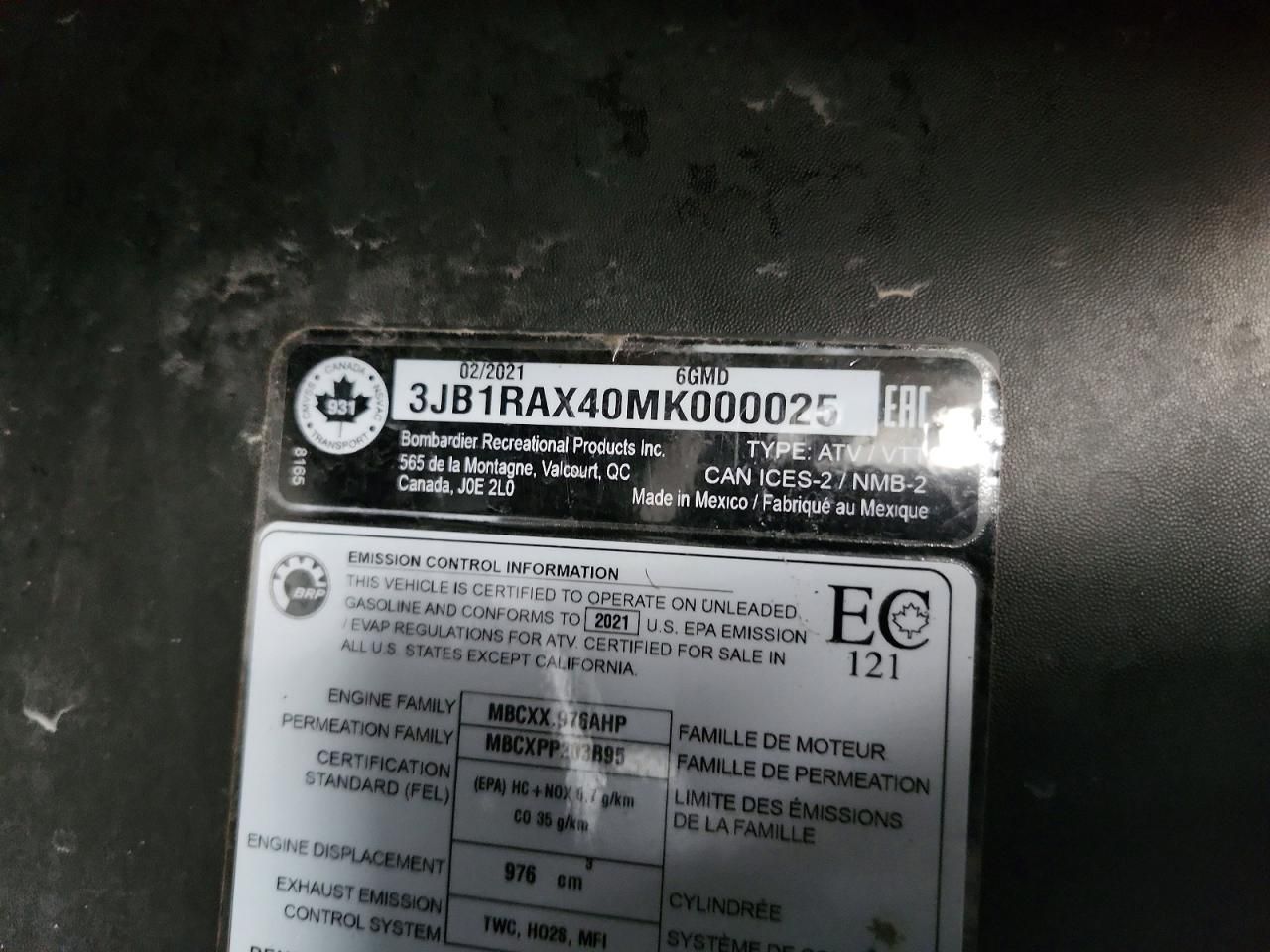 2021 Can-Am Commander-utility Vehicle