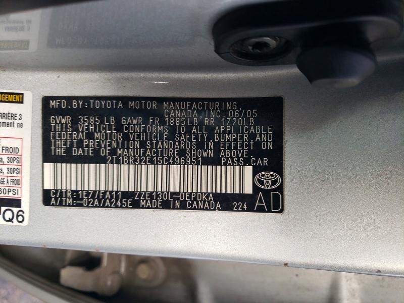 2005 Toyota Corolla ce