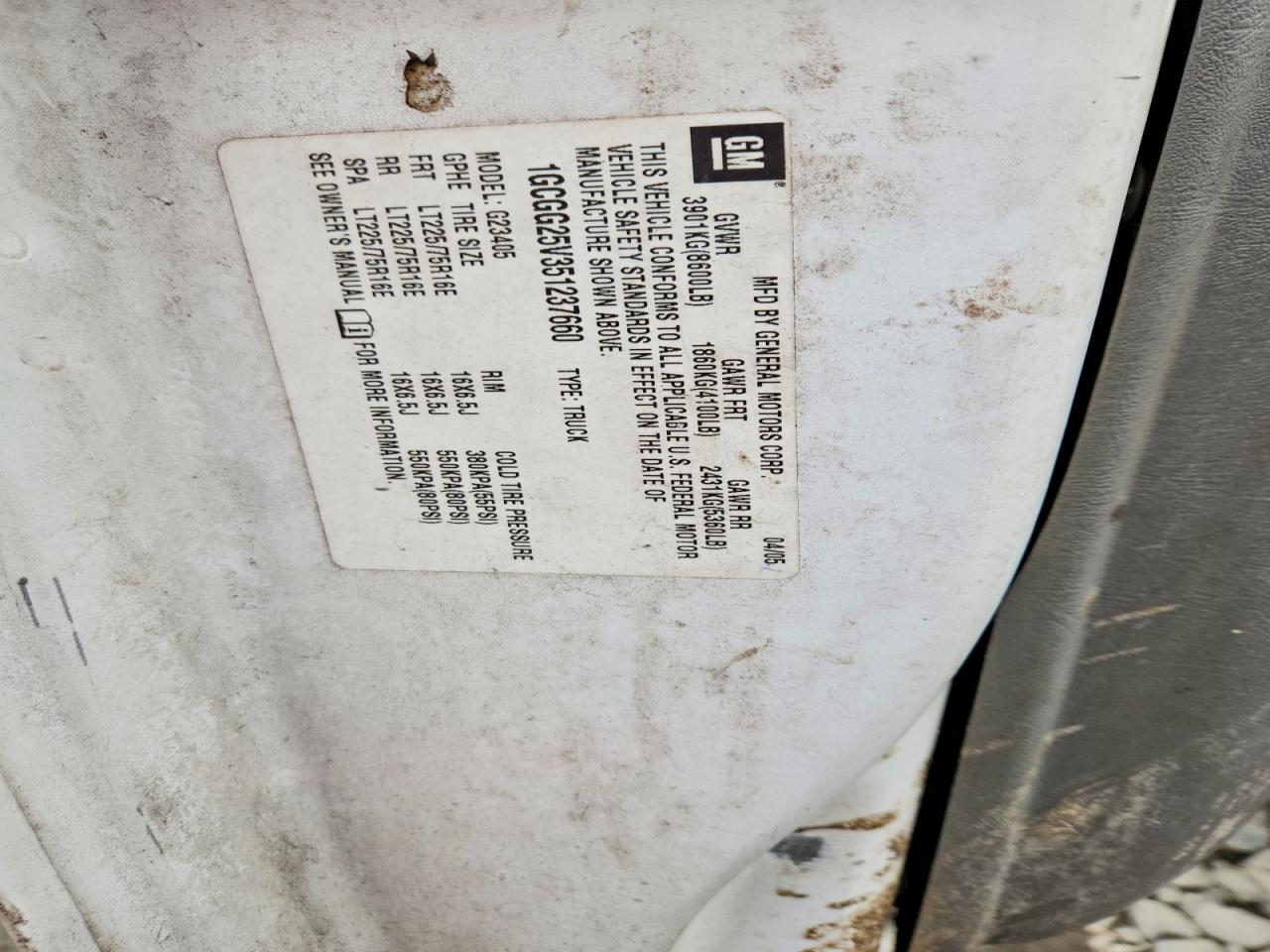 2005 Chev Express G2500