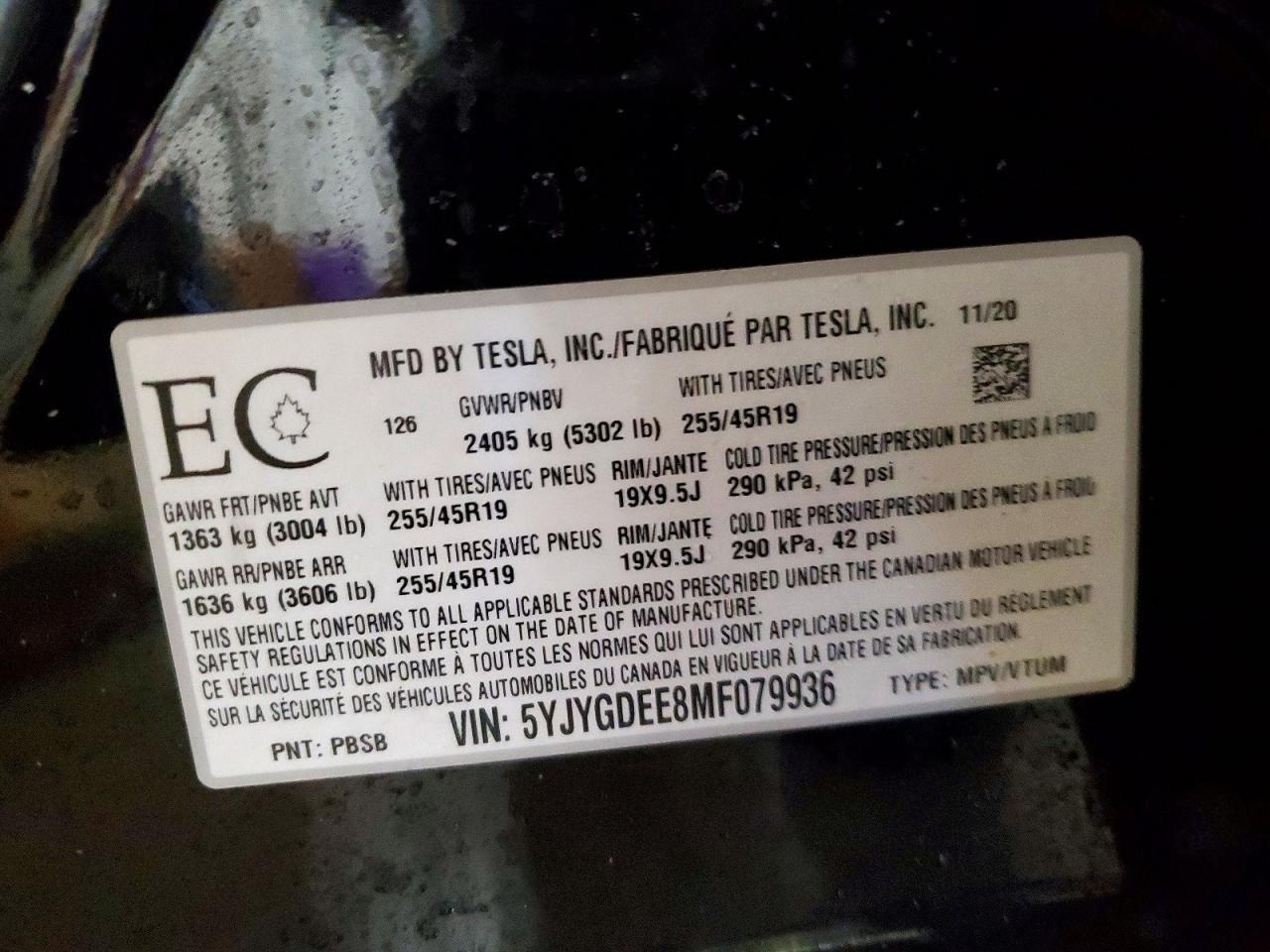 2021 Tesla Model y